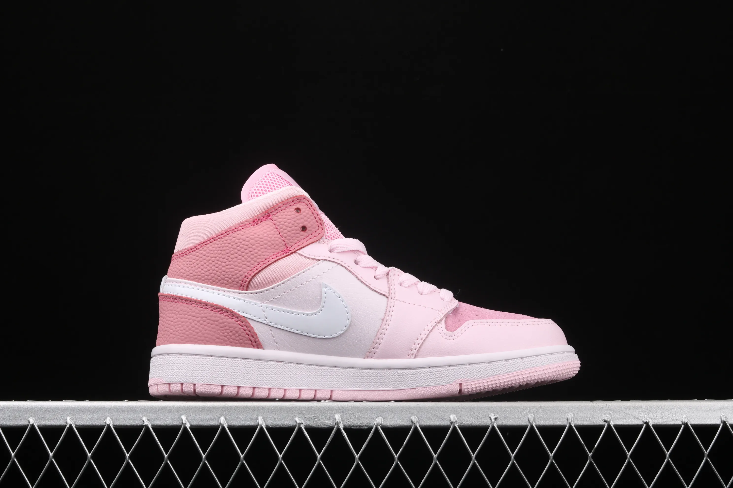 All categories Air Jordan Jordan series basketball shoes Air Jordan 1 Mid Air Jordan 1 Mid AJ1 Joe 1 mid-top series Pink White Pink Foam CW5379-600